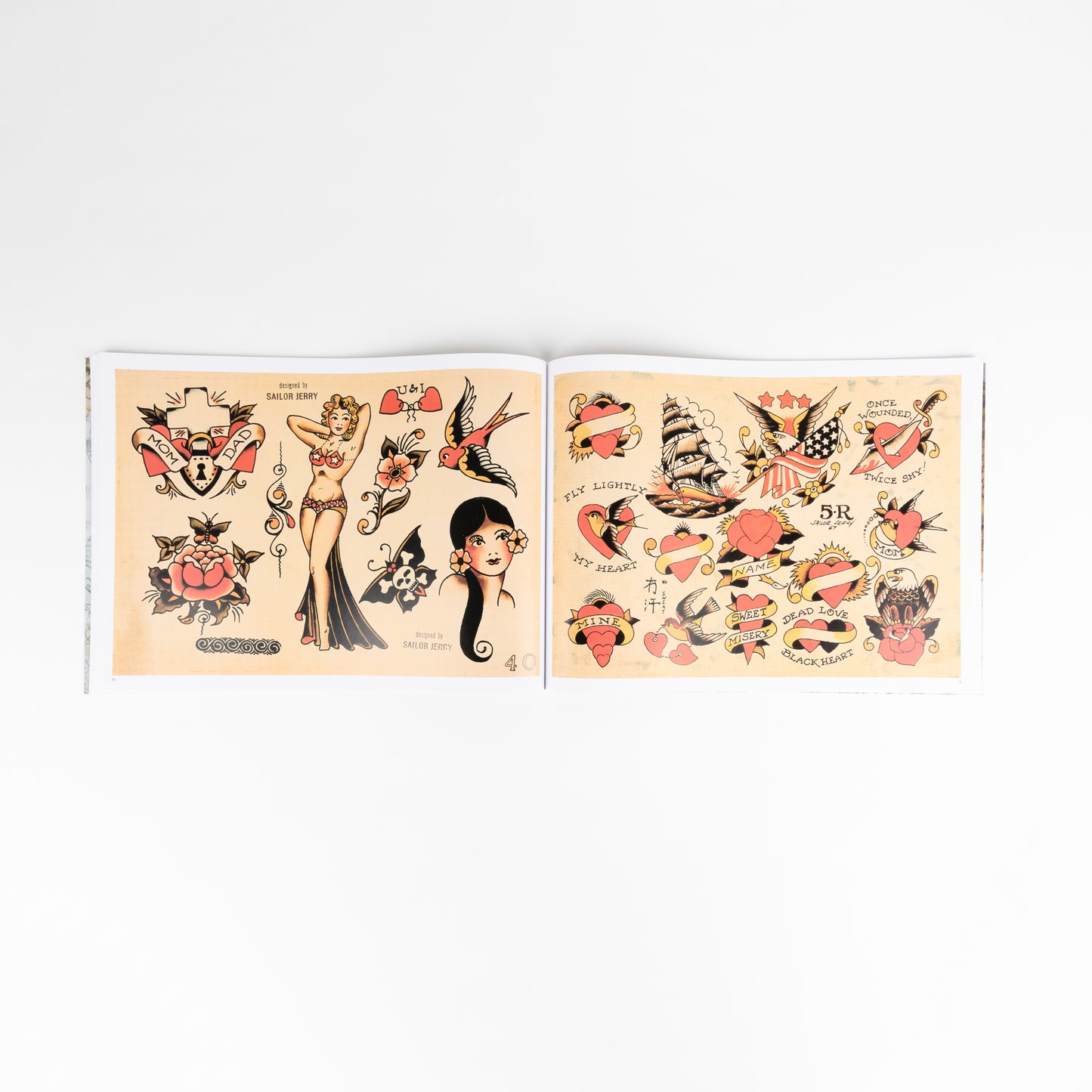 Sailor Jerry Tattoo Flash Volume Two interior spread