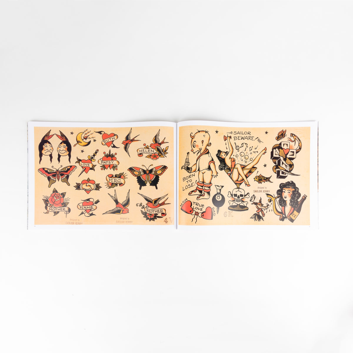 Sailor Jerry Tattoo Flash Volume Two interior spread