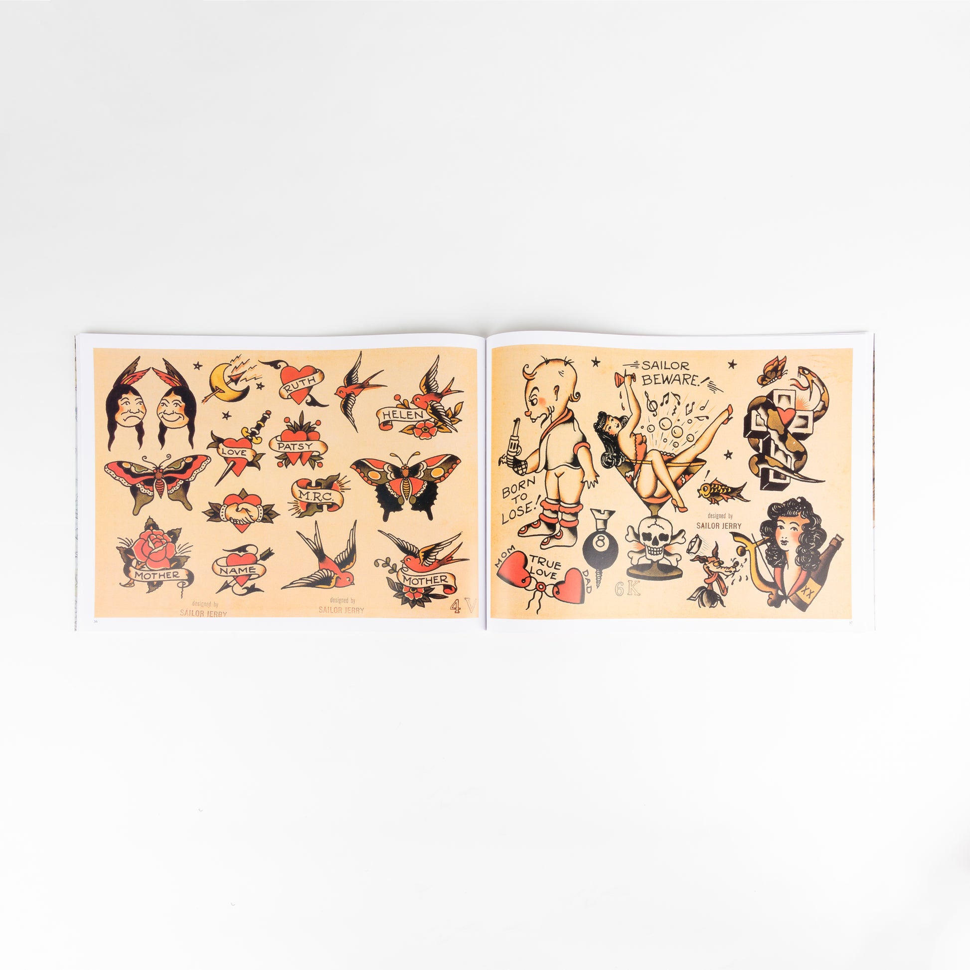 Sailor Jerry Tattoo Flash Volume Two interior spread