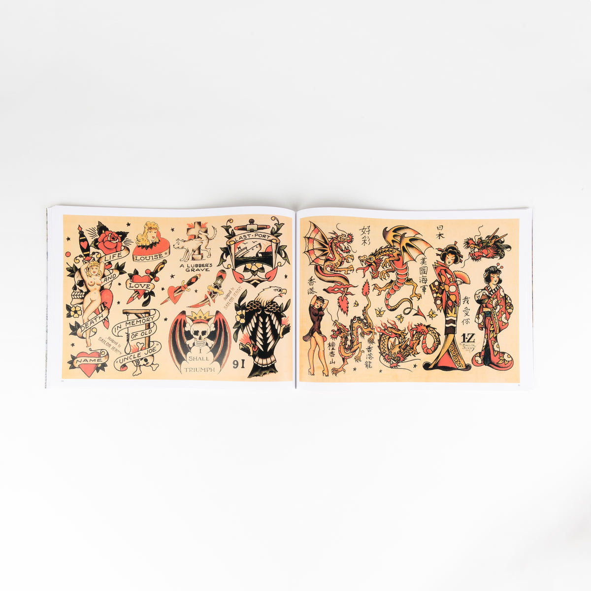 Sailor Jerry Tattoo Flash Volume Two interior spread
