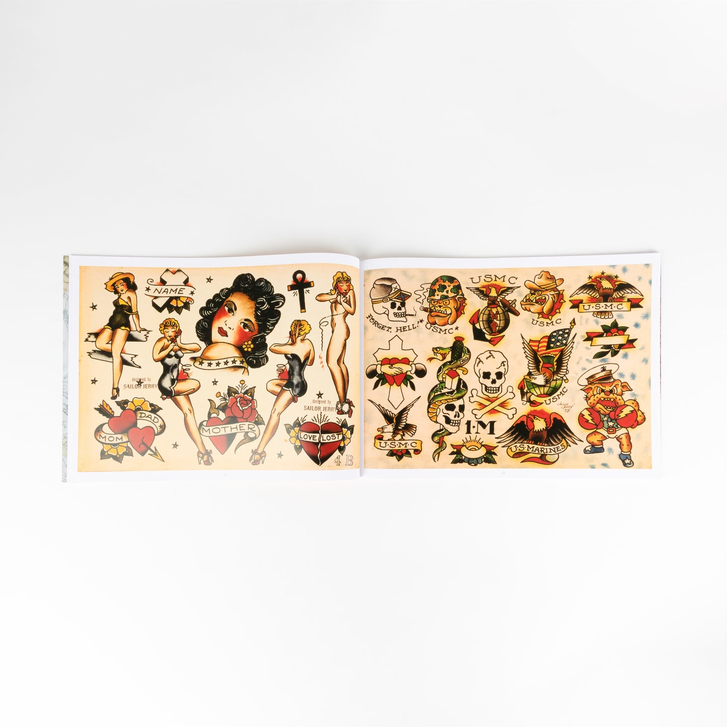 Sailor Jerry Tattoo Flash Volume Three interior spread