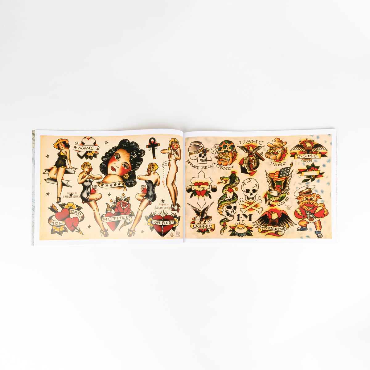Sailor Jerry Tattoo Flash Volume Three interior spread
