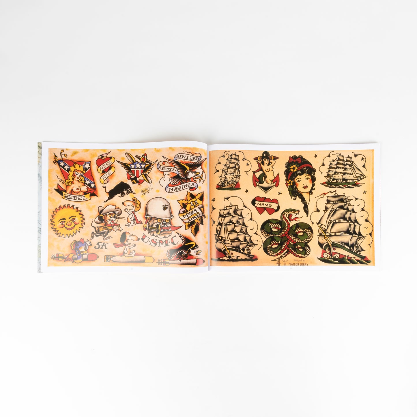 Sailor Jerry Tattoo Flash Volume Three interior spread