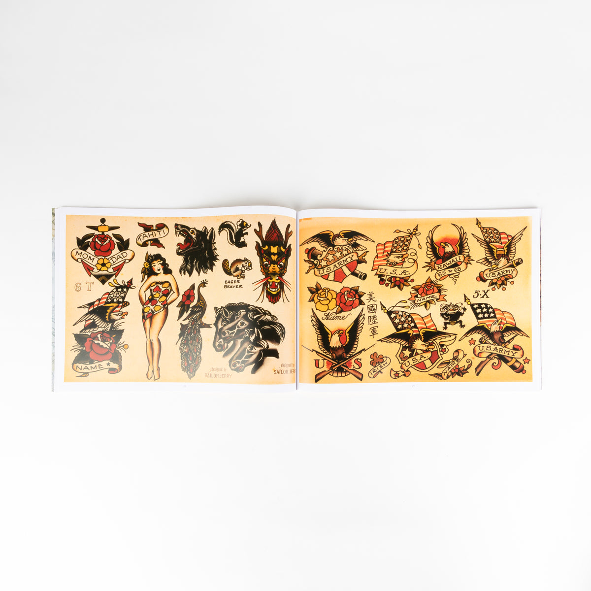 Sailor Jerry Tattoo Flash Volume Three interior spread