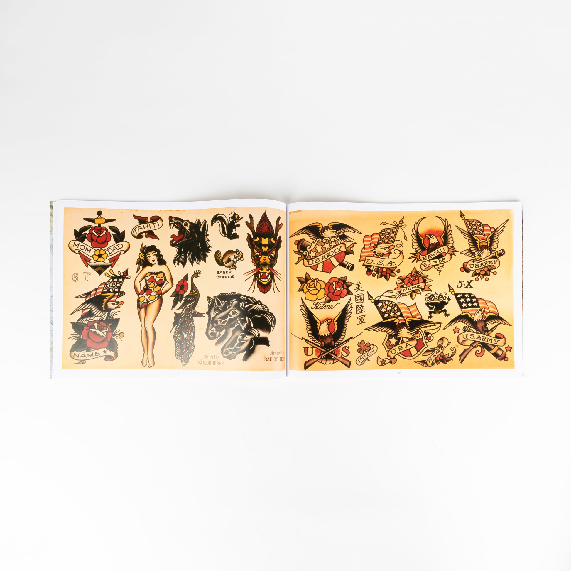 Sailor Jerry Tattoo Flash Volume Three interior spread