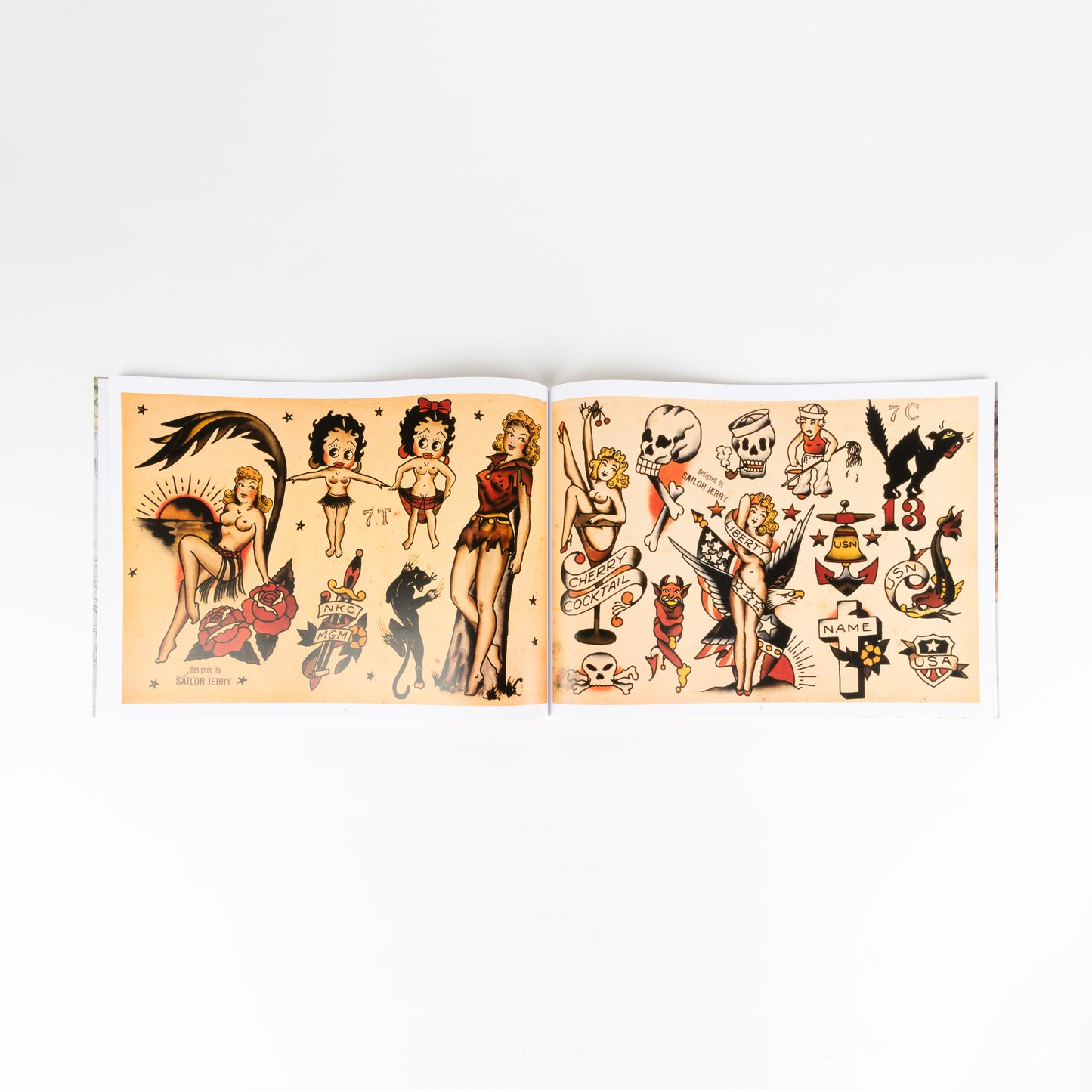 Sailor Jerry Tattoo Flash Volume Three interior spread