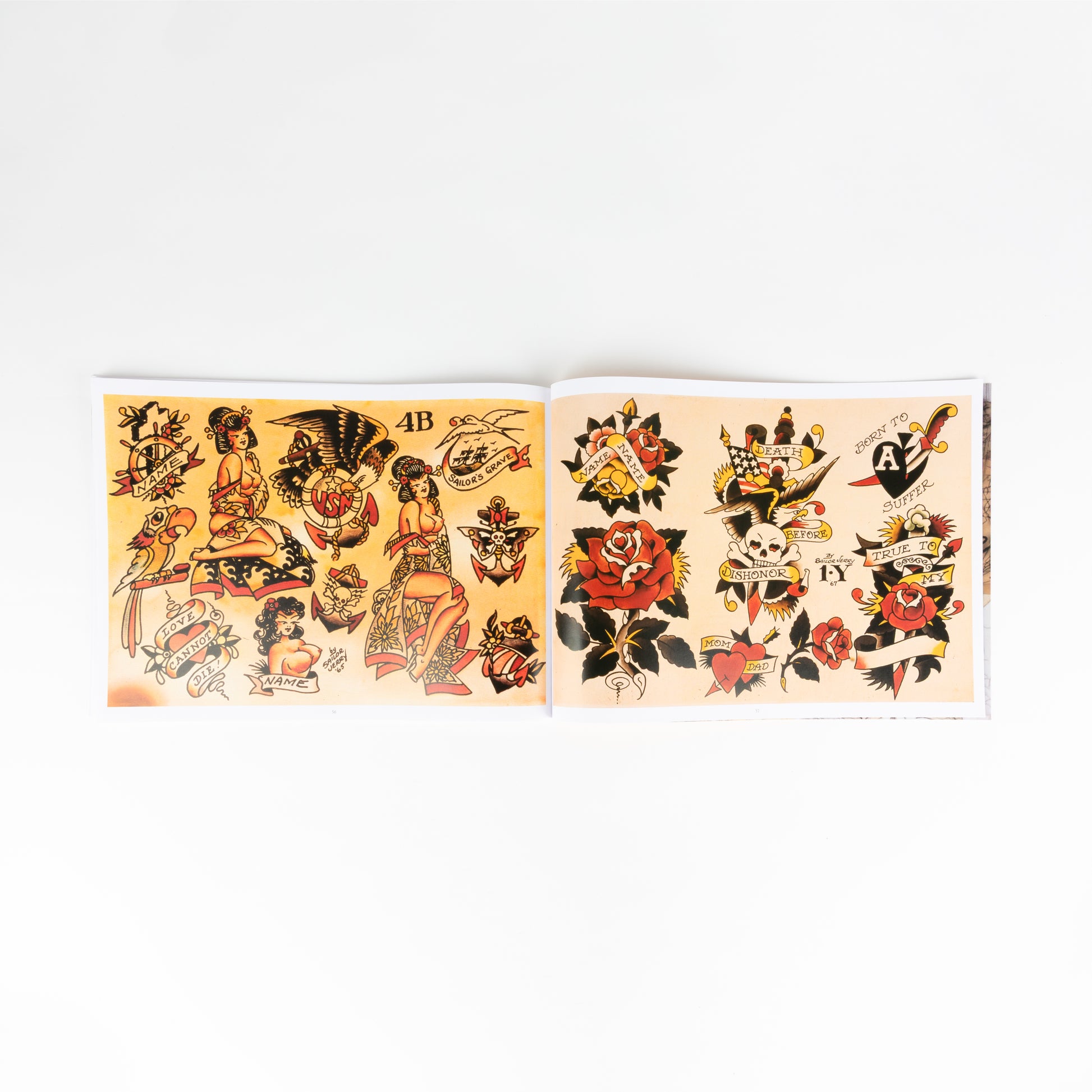 Sailor Jerry Tattoo Flash Volume Three interior spread